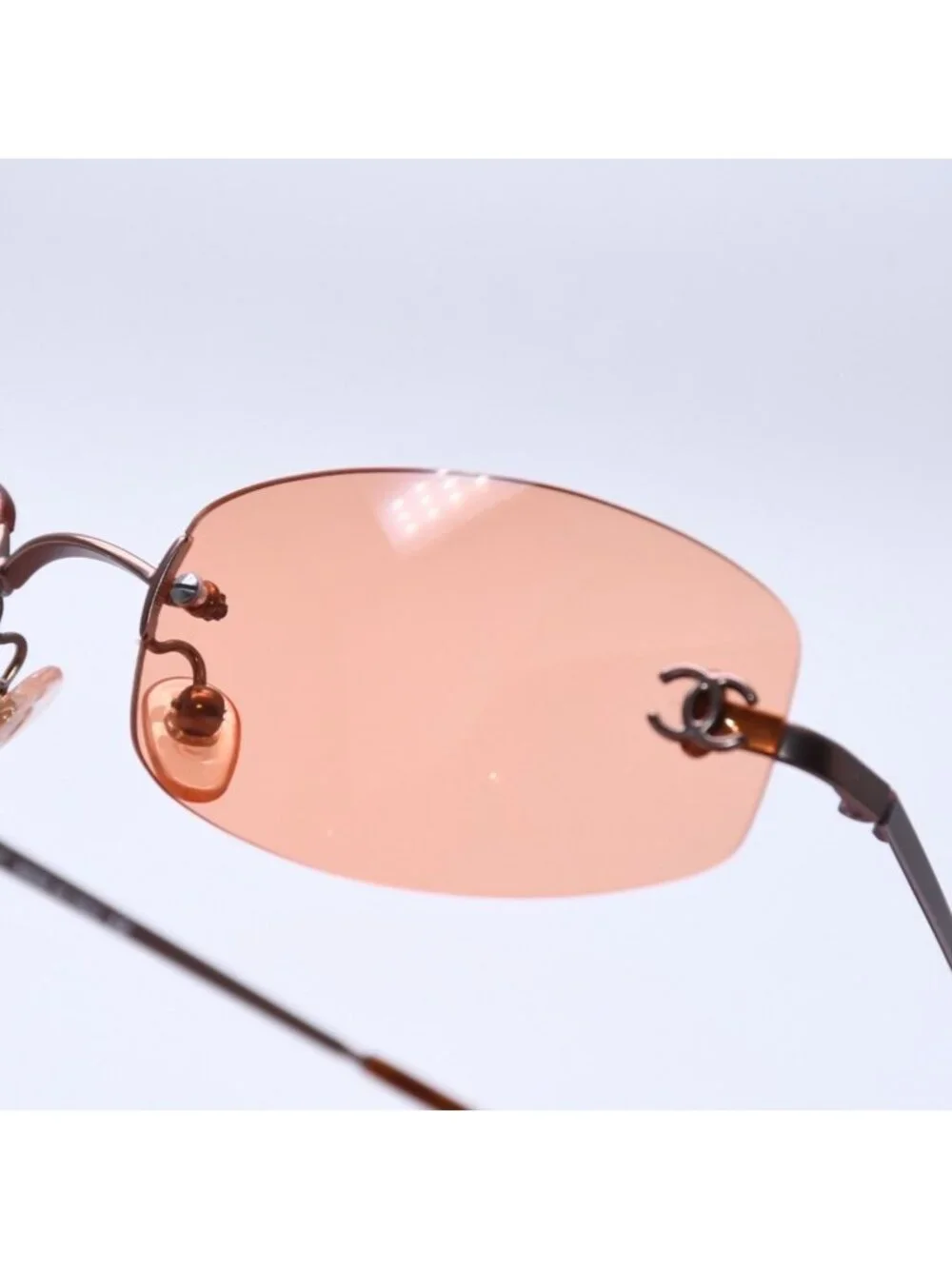 Chanel Rimless Sunglasses Eyewear 4002 CC Logo